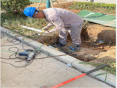 馬鞍山九華東路二期電力工井，保護(hù)管工程